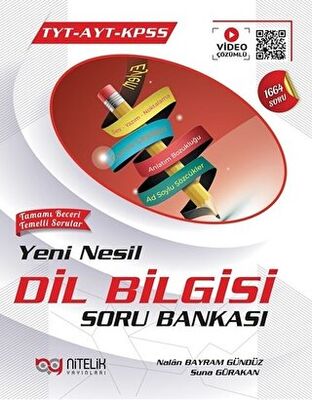 NİTELİK TYT AYT YENİ NESİL DİL BİLGİSİ SORU BANKASI NİTELİK TYT AYT YENİ NESİL DİL BİLGİSİ SORU BANKASI